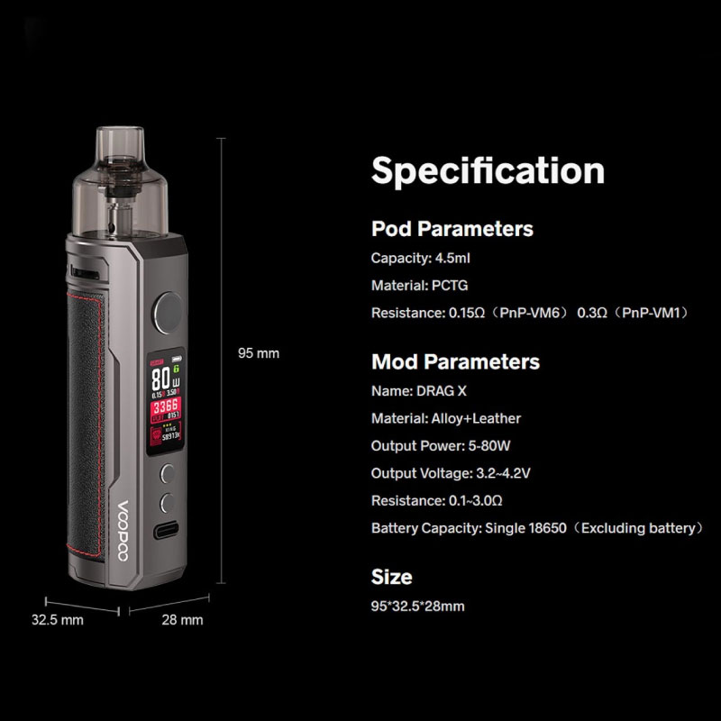 Voopoo Drag X Mod Pod Kit